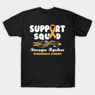 Hydrocephalus Gastroparesis Awareness Support Squad Stronger Together - In This Family We Fight Together T-Shirt T-Shirt